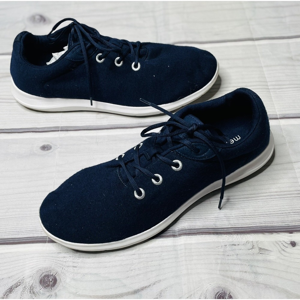 Merinos Mens Navy White Lace-Ups Size 13